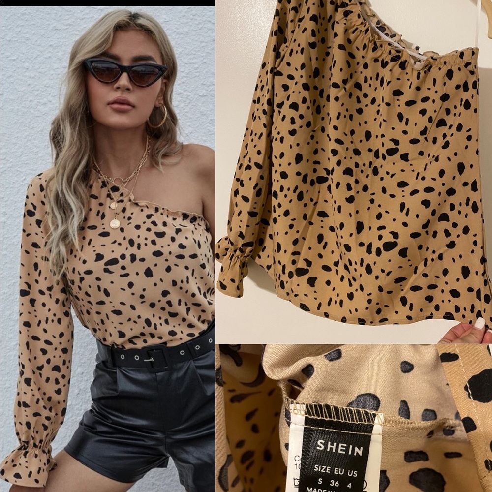 Leopard One Shoulder Too